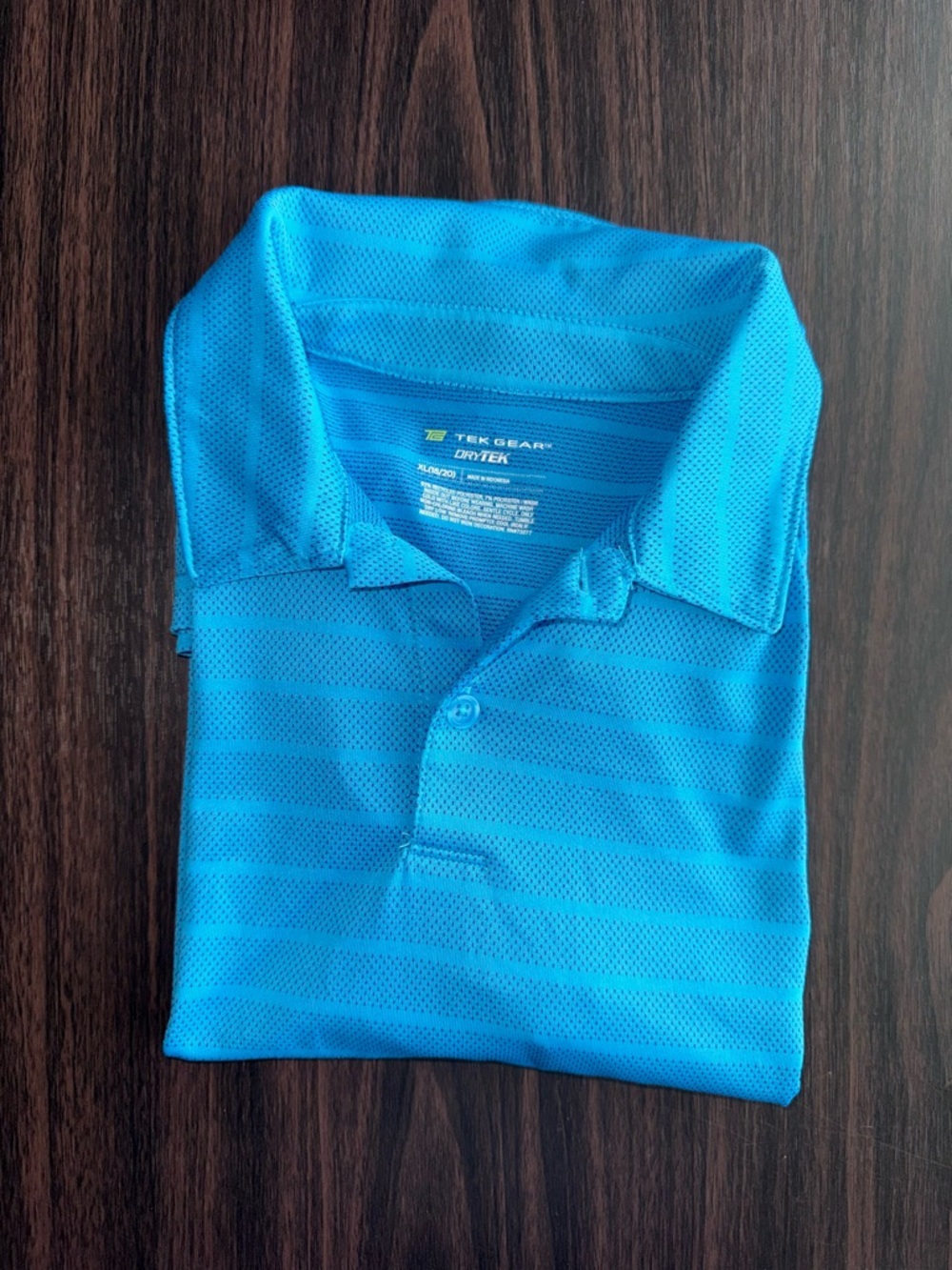 tek gear Bright Aqua Performance Polo - Picture 5 of 5